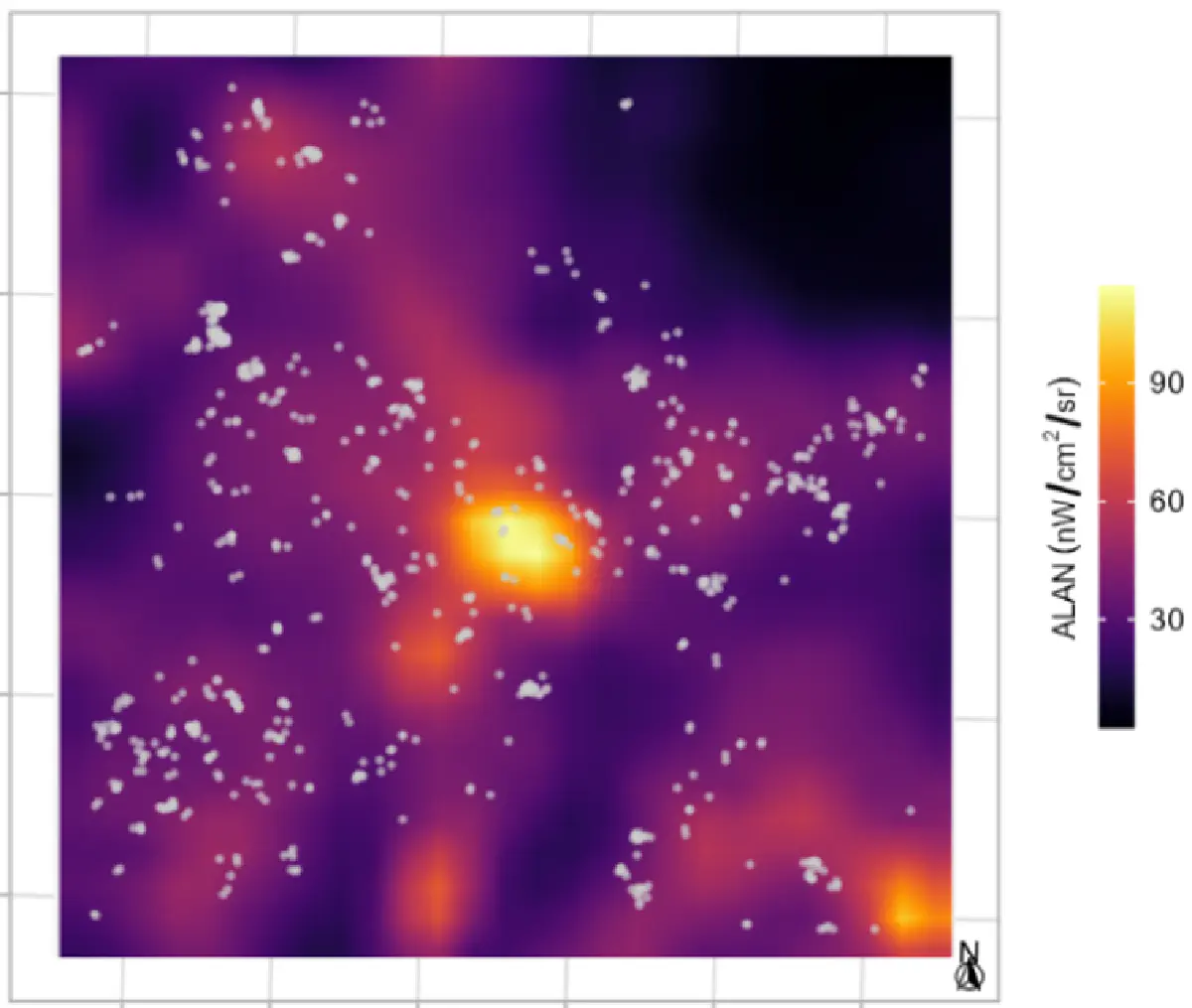 Light pollution, sleep and mental health